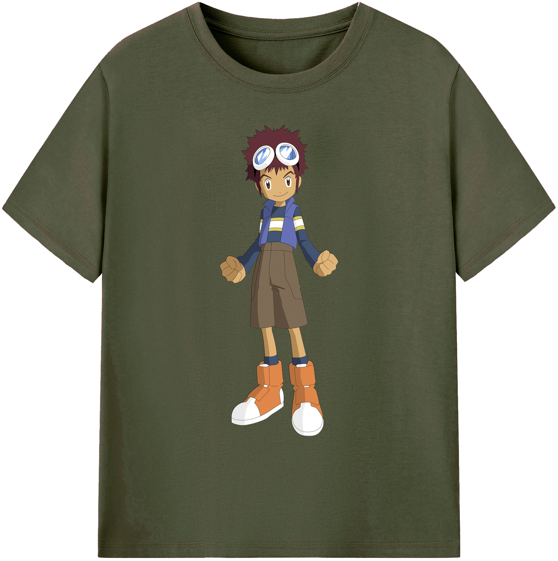 （画像用） Digimon デジタルモンスター/デジモン 綿100％ メンズ半袖Tシャツ｜肌触りやわらか＆通気性